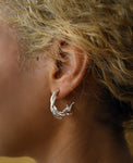 ALGAE TWIST // boucles d'oreilles en argent - ORA-C jewelry - bijoux faits à la main par Caroline Pham, designer indépendante basée à Montréal