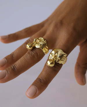 MINERAL AEGIS // bague en or - ORA-C jewelry - bijoux faits à la main par Caroline Pham, designer indépendante basée à Montréal