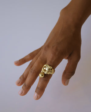 MINERAL AEGIS // bague en or - ORA-C jewelry - bijoux faits à la main par Caroline Pham, designer indépendante basée à Montréal