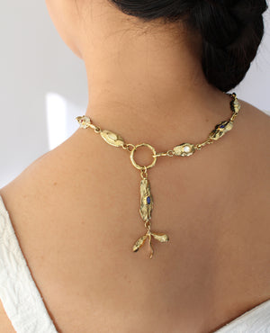 OXALIS ARMOR // collier - Bijoux ORA-C - bijoux faits main par Caroline Pham, designer indépendante basée à Montréal.