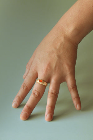 GEMINI // bague en laiton - ORA-C jewelry - bijoux faits à la main par Caroline Pham, designer indépendante basée à Montréal