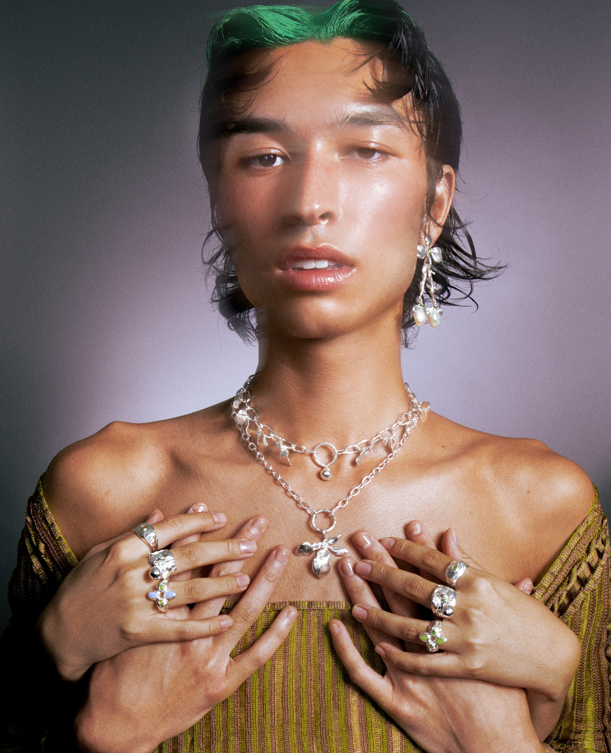COLLIER FLORALIS // collier en argent - ORA-C jewelry - bijoux faits à la main par la designer indépendante montréalaise Caroline Pham
