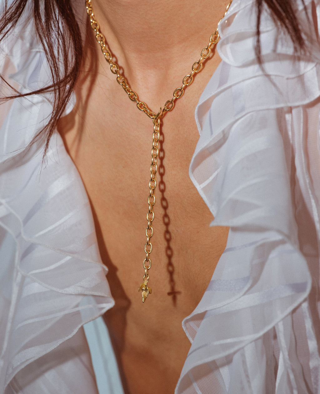 TRIFOLI // chaîne en laiton - bijoux ORA-C - bijoux faits à la main par Caroline Pham, designer indépendante basée à Montréal