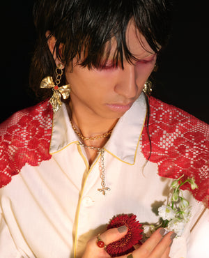REIGN BOW // collier avec jade zing jiang - ORA-C jewelry - bijoux faits à la main par Caroline Pham, designer indépendante basée à Montréal