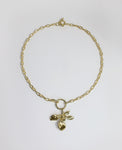 OLEANDER MEDALLION // collier en or - ORA-C jewelry - bijoux faits à la main par Caroline Pham, designer indépendante basée à Montréal