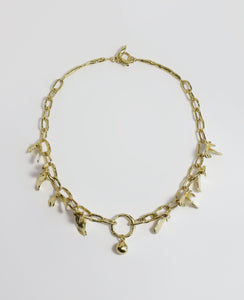 COLLIER FLORALIS // collier doré - ORA-C jewelry - bijoux faits à la main par Caroline Pham, designer indépendante basée à Montréal